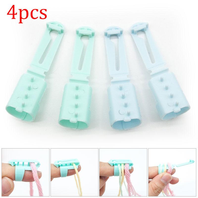 

Разветвитель для пальцев, свитер, шерстяной инструмент для вязания, 4 направляющих для пряжи, наперсток для шитья, сделай сам, 4 шт.