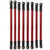 8Pcs Set Metal Link Bar 313MM Wheel Base RC Accessories for SCX10 Crawler 1 10 Remote Control Car