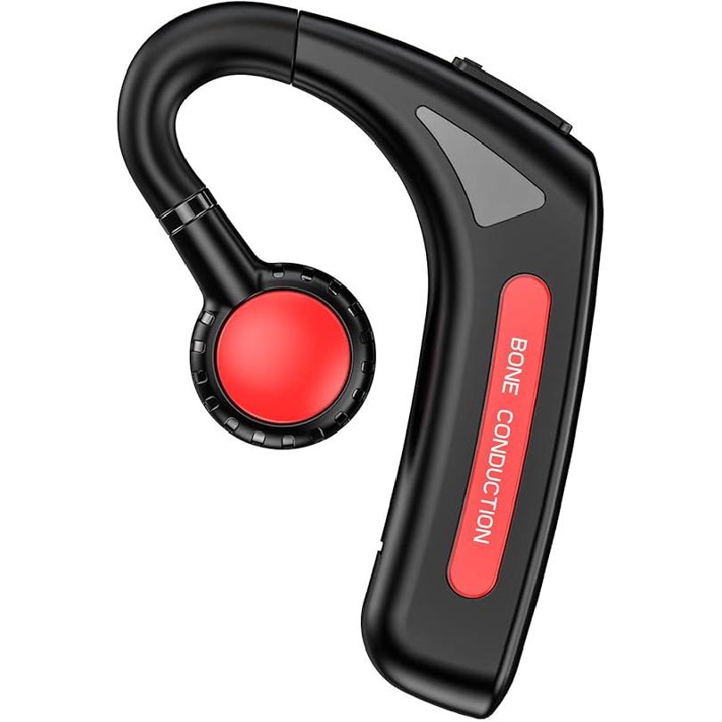 

Open Ear Headphones Wireless Bluetooth Single Bone Conduction Wireless Earbuds with Earhooks Bone Conduction Headphones Bluetooth Head Set Earphones