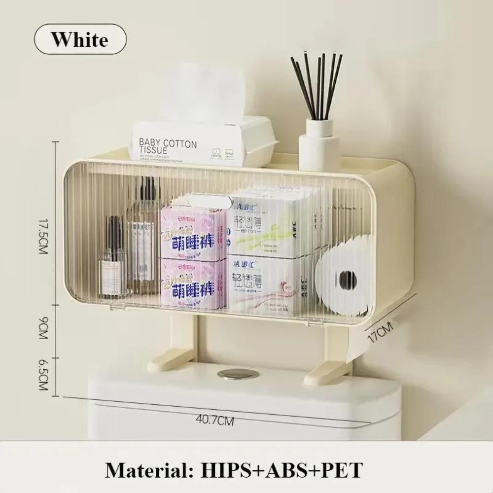 

No Drill Wall Mounted Toilet Rack for Bathroom Cabinet Shelf, Plastic Storage Stand, Shower Organizer, Bath Holder Accessories