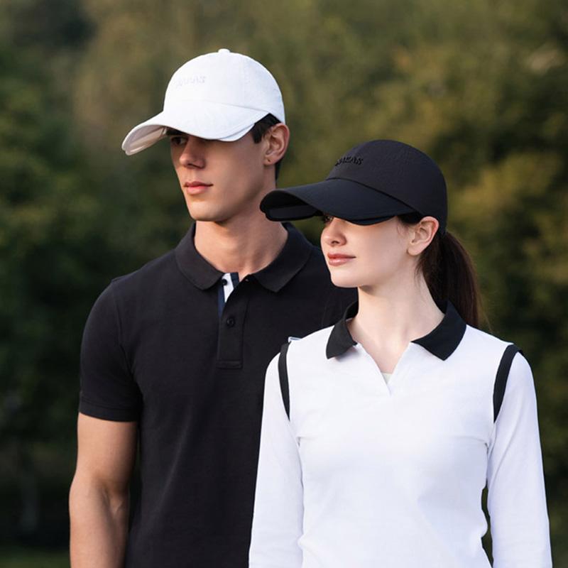Summer Sunscreen Cap Men Women Wide Retractable Brim Outdoor Sports Peaked Cap Sun Hat Golf cap
