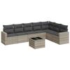 VidaXL Garden Lounge Set with Cushions 8 Pcs, Sofas with Adjustable Feet, Outdoor Furniture Set Patio Terrace, 3219052