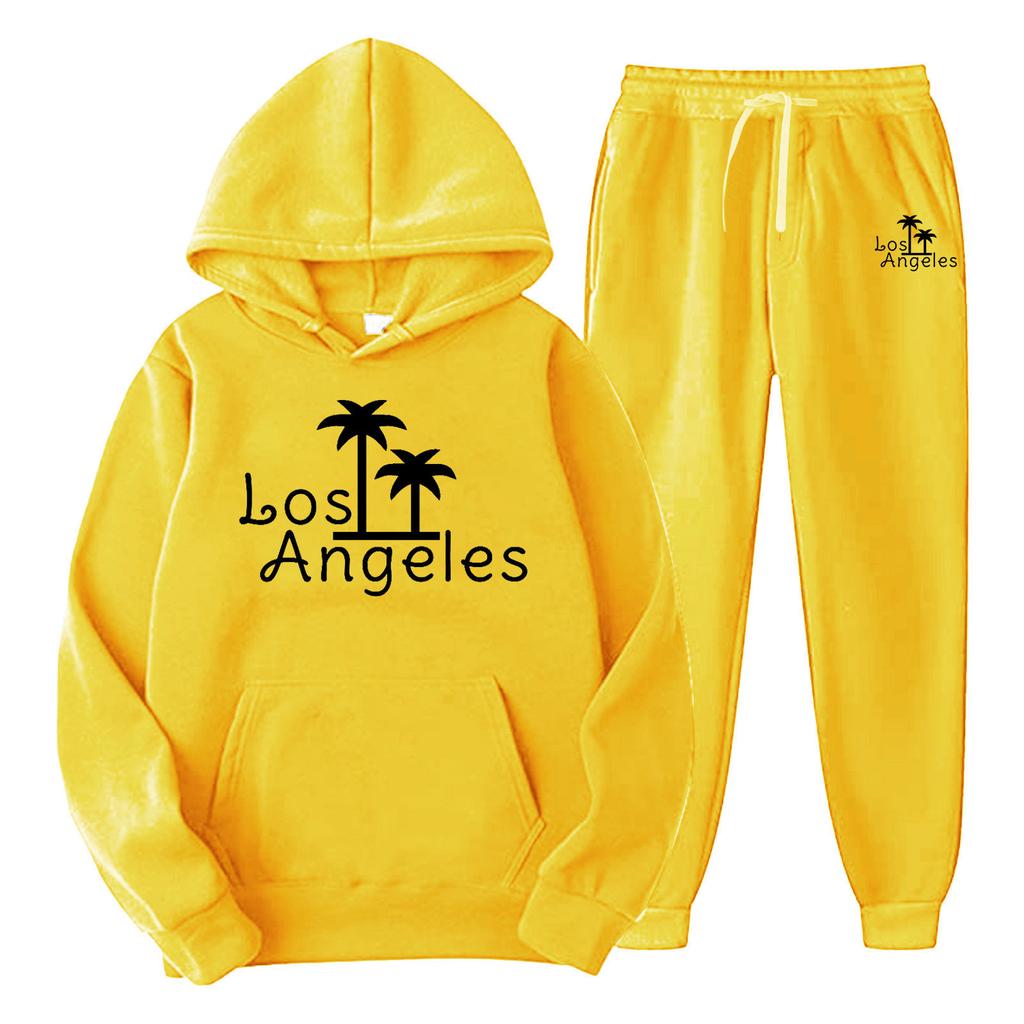 New cross-border foreign trade pullover men's and women's same sports sweater set fashion sweater sweatpants fleece hoodie set