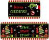 Vikama 1/2Pcs Christmas Kitchen Floor Mat Festive Atmosphere Home Decor Indoor Outdoor Area Carpet Entry Welcome Doormat