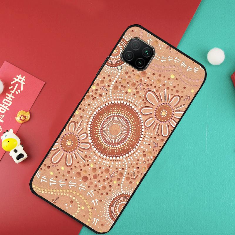 Aboriginal Art Print For Huawei Nova 11 Pro 9 10 SE 7i 8i 11i 12i Y73 Y72 Y61 Y91 Y90 Y70 Y60 P30 P40 Lite Case