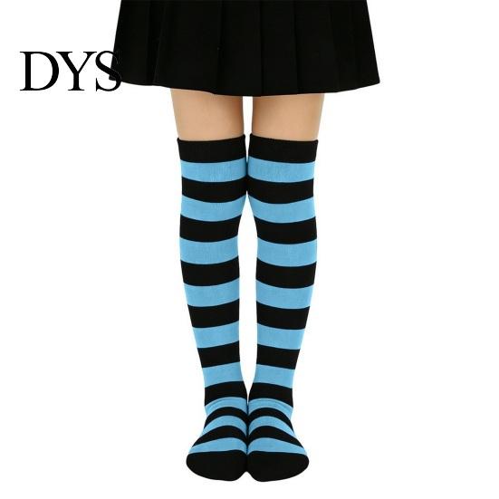 Over The Knee Striped Socks Thigh High for Women Girls, Stockings, Fashion Stylish Daily Wear Soft Stretchy Long Christmas Cosplay Party & Holiday