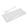 USB-Tastatur mit Kabel 78 Tasten Kompakte leise Tastatur für PC Laptop Tablets Desktop-Computer