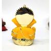 Gold Plated Ganesha with Mango Terracotta Work - 3.5 Inch Height for Home Decor/Office Desk/Car Dashboard