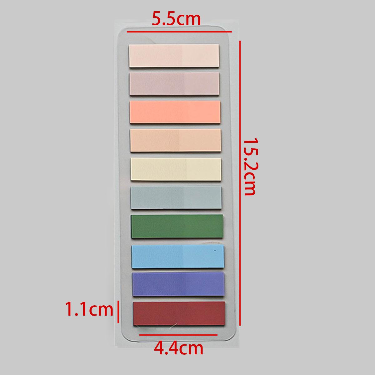 

200-1600 Sheets Transparent Colorful Index Creative Memo Pads Office School Stationery Self-Adhesive Stickers Sticky Note Pads