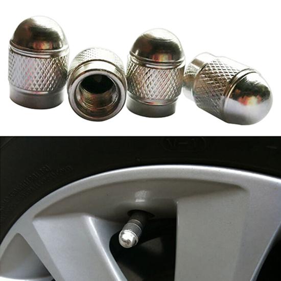 Fashionable 4Pcs Dust-proof Valve Caps for Car Bike Cycle Truck Aluminum Tyre Air Port Cover