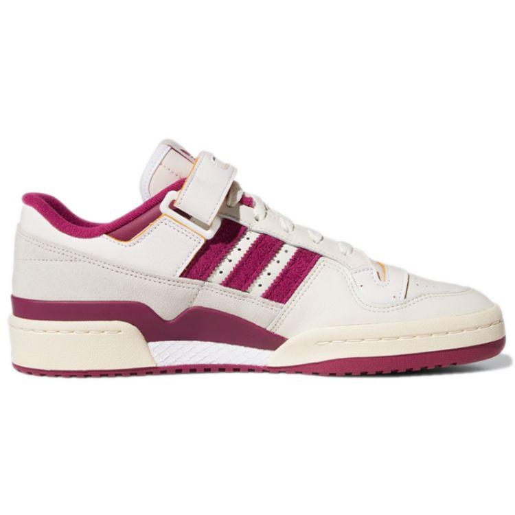 Adidas Originals Forum 84 Low Power Berry Vintage Durable Lightweight Low-Top Sneakers Unisex sneakers White Purple GV9114