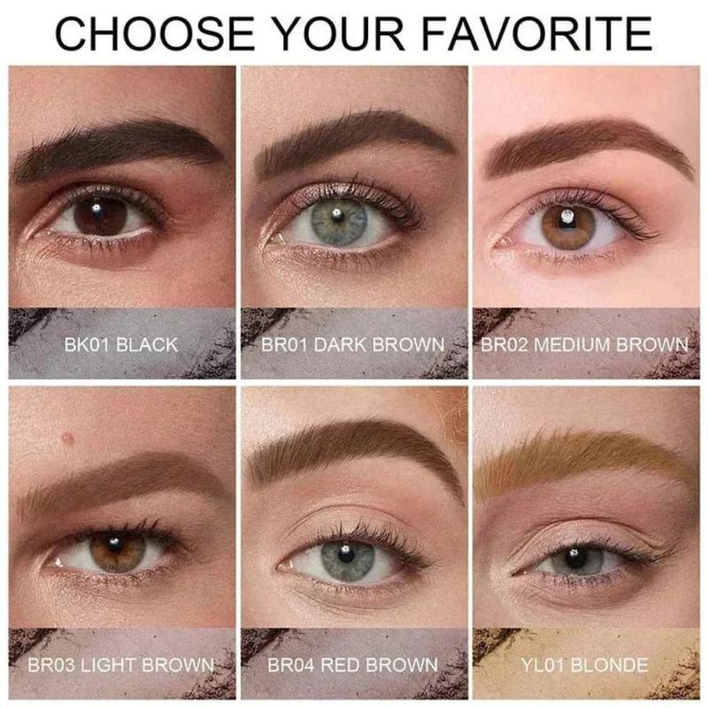 FOCALLURE - Neues Augenbrauenstempel-Schablonen-Set - 3 Farben
