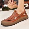 Fashion Men's Leather Sandals Summer Male Shoes Beach Sandals Comfortable Outdoor Casual Sneakers
