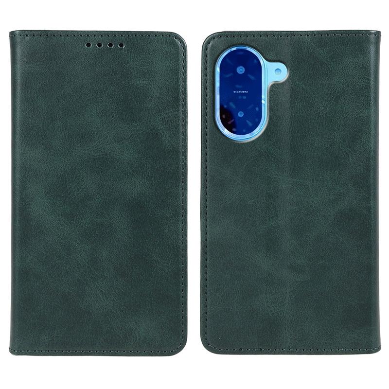 For Xiaomi Redmi A5 4G (171.7mm)/Poco C71 4G Case Strong Magnetic PU Leather Phone Cover Calf Texture