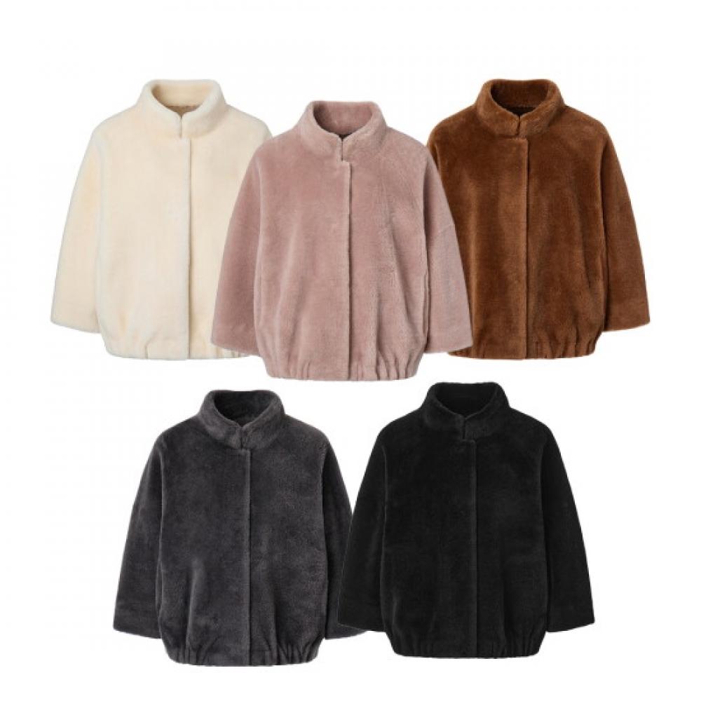 La Belle Shinyoung Fur Wool 100 Batwing Short Jacket Lb003jk