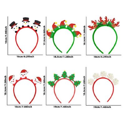 Christmas Decorations Christmas Tree/Santa Hairhoop with Glittering Powder Party Gathering Festival Celebration Headband