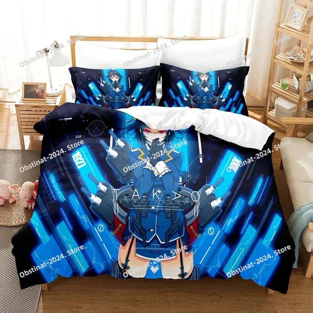 3d Game Kantai Collection Bedding Set Single Twin Print With Pillowcase Bed Duvet Cover Soft Single Double Queen Super King Size