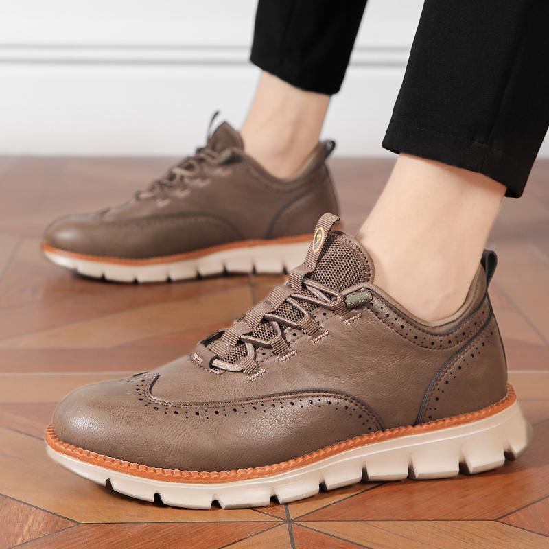 Große Größe 48 49 50 Brogues mit Flügelspitze Britischer Stil Herren Oxford Schuhe Premium Leder Lässige Business Schuhe Brogue