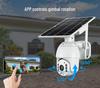 360° PTZ Outdoor Solar Surveillance Camera with Night Vision and Mobile Remote Access
