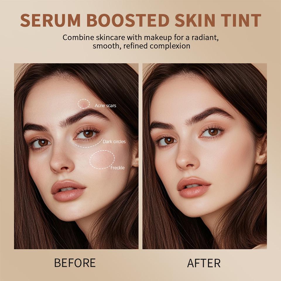 Lakerain Colored Solid Serum Foundation Cream - Smooth, Moisturizing, Natural Contour Cream In Stock