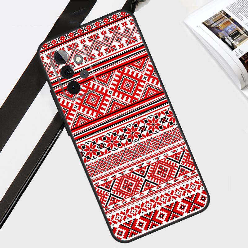 Ukrainian Embroidery Pattern Case For Samsung Galaxy A12 A22 A32 A52 A56 A36 A26 A16 A06 A54 A34 A14 A13 A53 A15 A35 A55