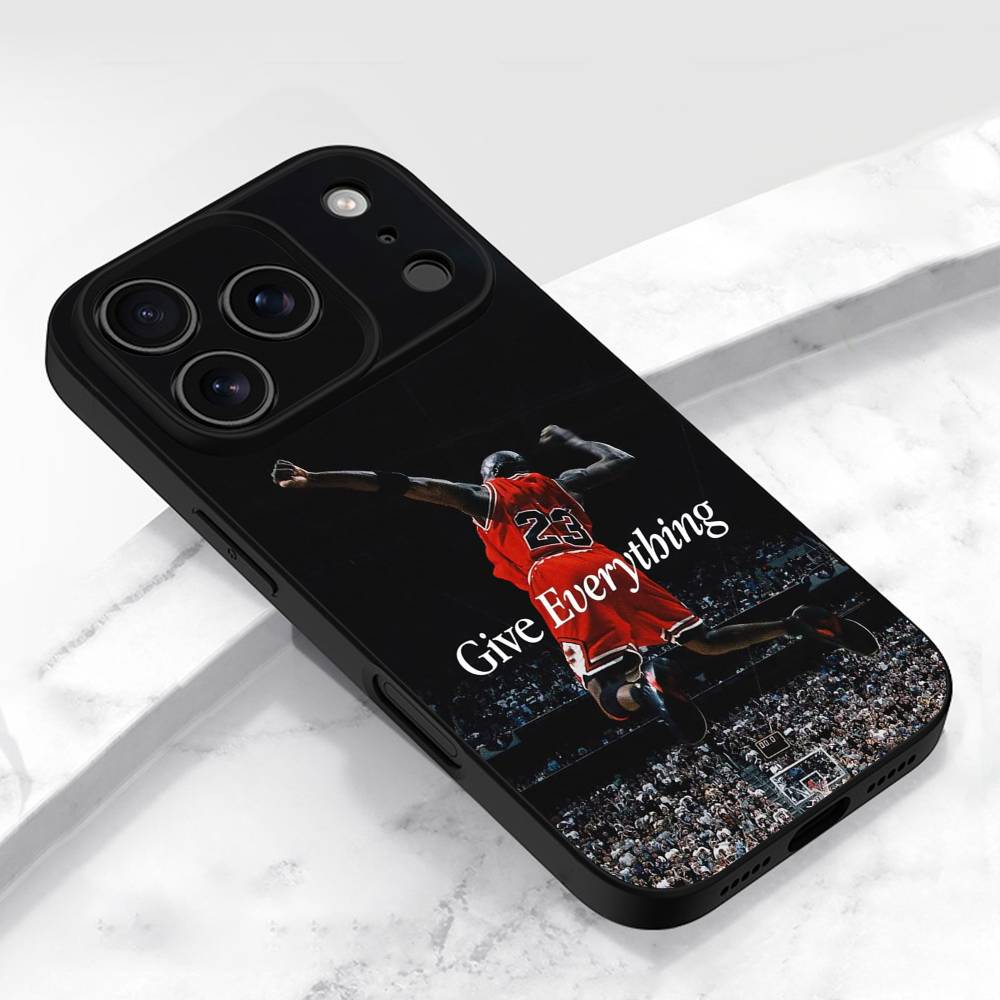 Basketball J-Jordan-Legend Phone Case For iPhone 17,16,15,14,13,12,11,Pro,Max,Plus,E,Air,Mini Protective Black Cover