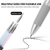 5-in-1 Nail Dotting Pen, Ballpoint Design Professional Manicure Tools with Sizes Marking and Pressing Head for Dotting Rhinestones Chrome Powder