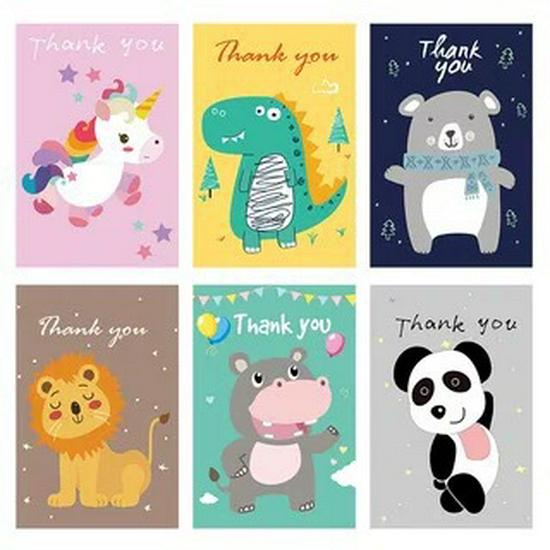 Korean-Style Thank You & Holiday Greeting Card with Free Shipping