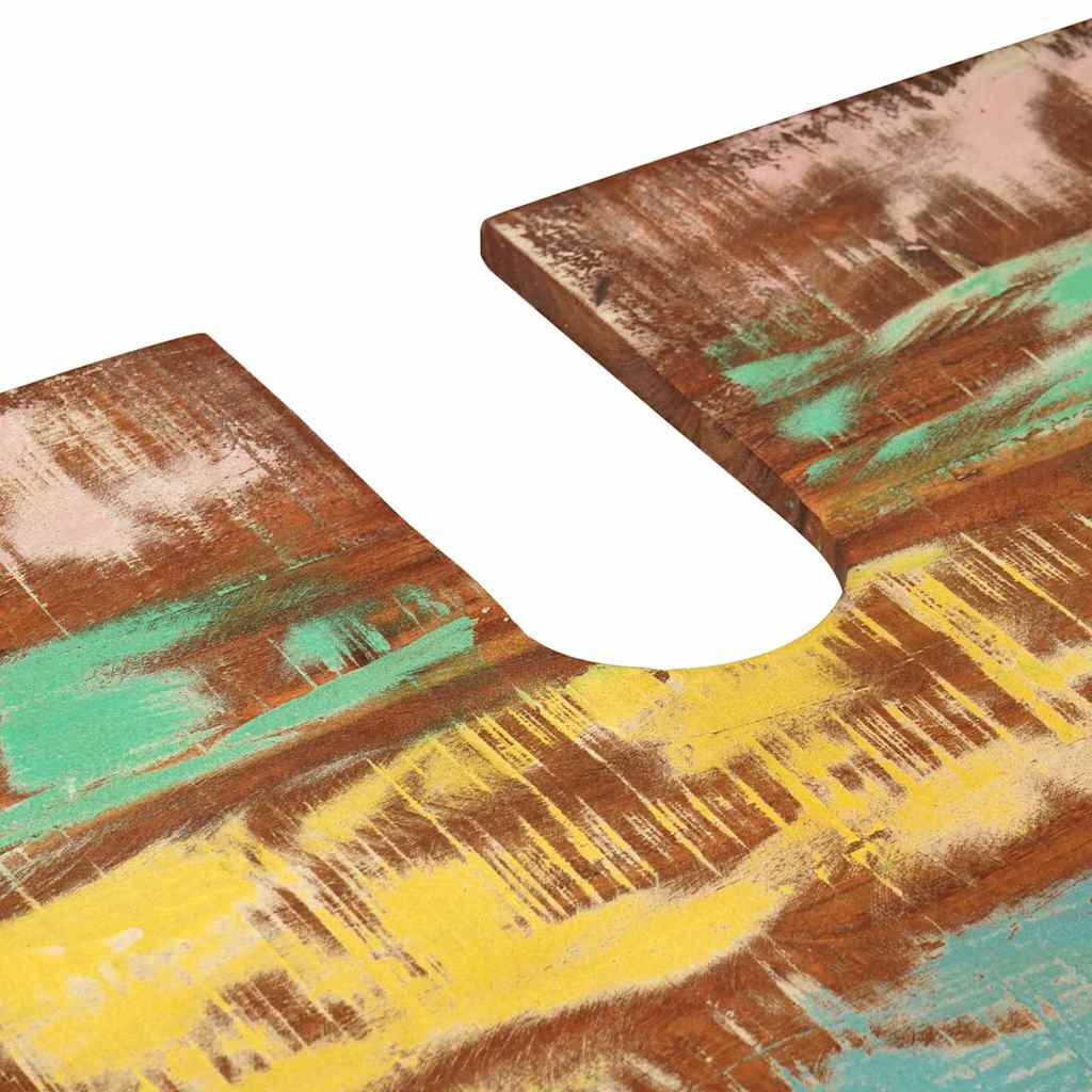 Washbasin Cabinet Multicolored Solid Reclaimed Wood