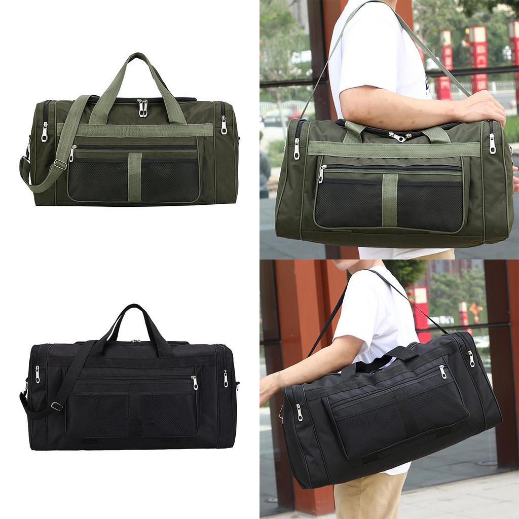 Travel Duffel Bag Handbag Adjustable Strap Wear Resistant Carry On Tote Weekender Bag for Laptop Swimming Shoes Trip Exercise