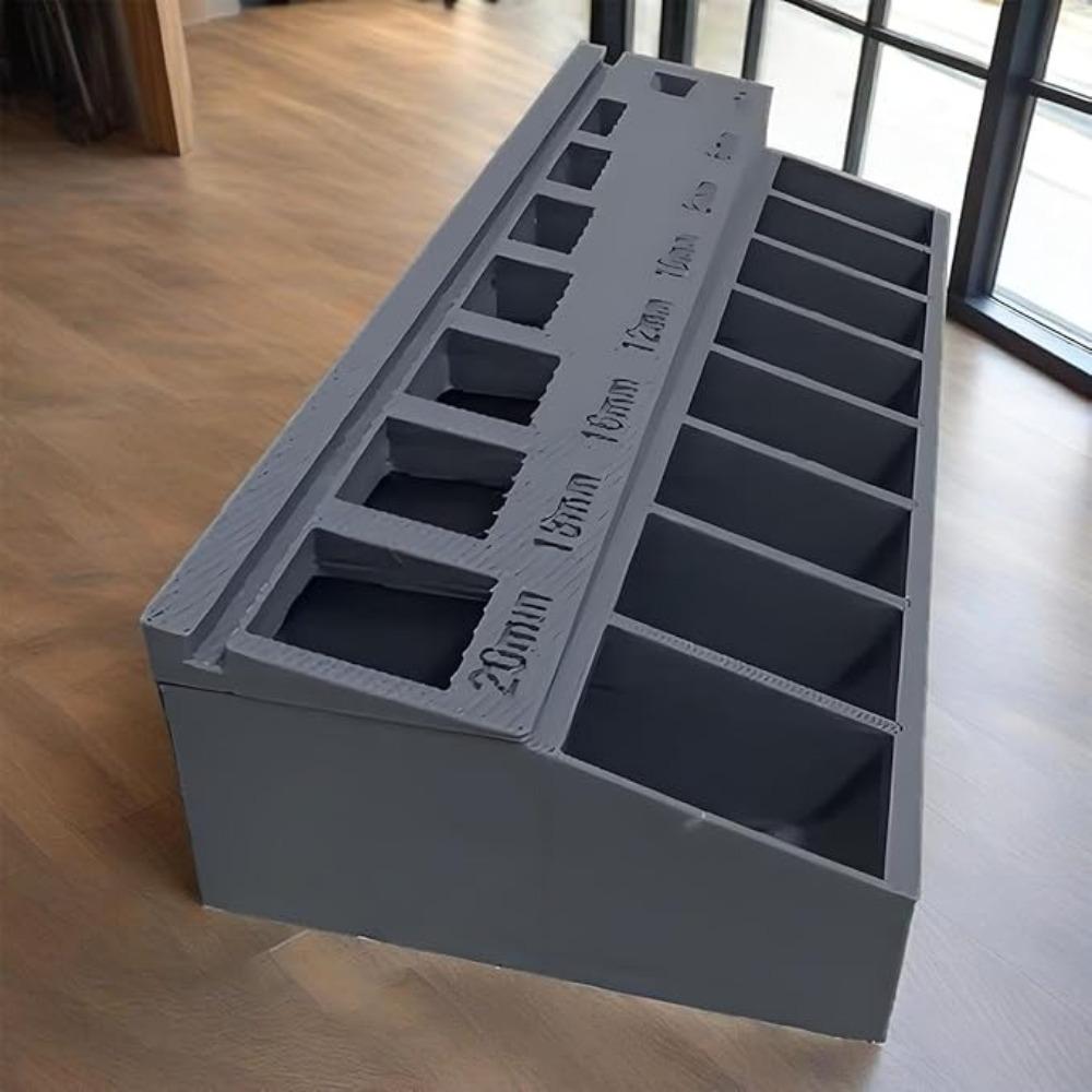 Practical Screw Length Sorter Tray With 7 Measuring Slots Screw Toolbox Organizer  Small Hardware