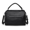 Vintage Soft Leather Handbag For Women Small Capacity Multi-Pocket Tote Bag 3-Way Convertible Shoulder Crossbody Bag, Casual Daily Commuter Hobo Bag