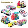 Transparent Electric Toy Car with Lights and Music – Omni-directional Walking for Boys and Girls, Free Shipping