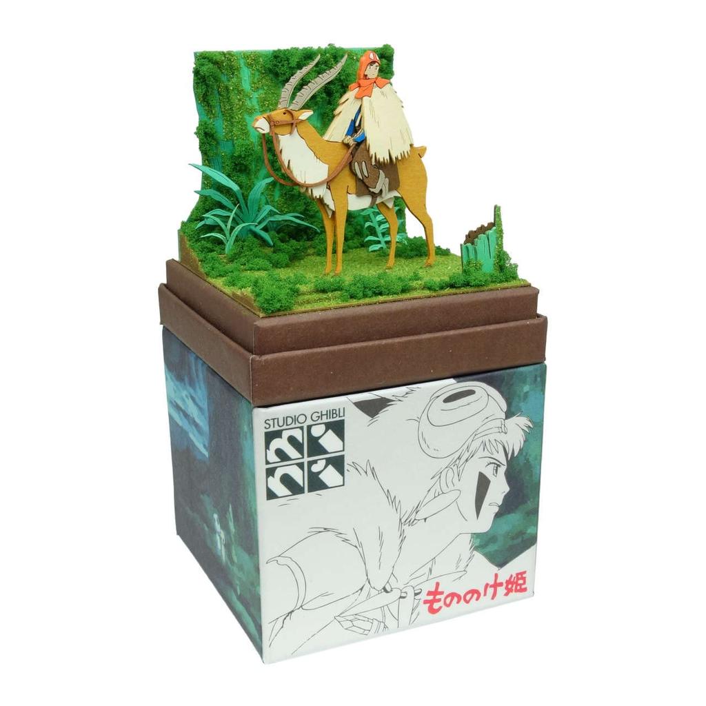 Sankei Studio Ghibli Mini Princess Mononoke and Journey Paper Craft Ashitaka's MP07-137