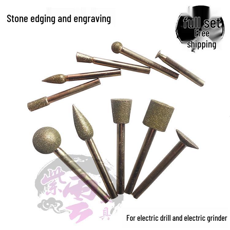 Flowerpot Fish Tank Engraving Kit: Electric Drill, Pebble Stone Refurbishment, Angle Grinder, and Engraving Knife