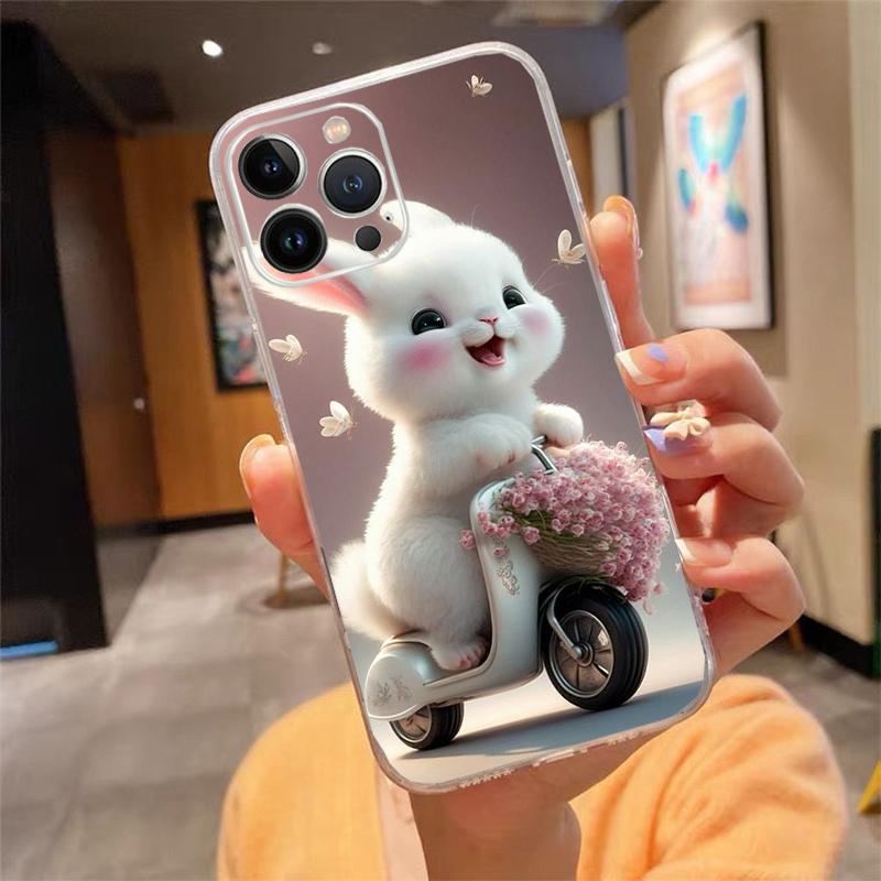Rabbit Animal Phone Case For iphone 17ProMax 17 Pro Air 16 15 14 13 Pro Max 16 15 14 13 Pro 15Plus