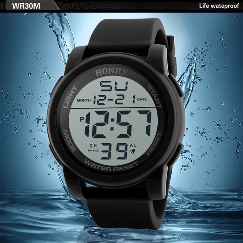 Buy HONHX Mannen Sport Horloges Digitale Tijd Datum Militaire Horloge 30 M Waterdicht  Horloges Voor Mann at affordable prices — free shipping, real reviews with  photos — Joom