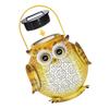 Iron Art Garden Decorative Light 600mAh Hollow Owl Shape Light Warm Light Villa Garden Decoration Lamp Landscape Atmosphere Lamp