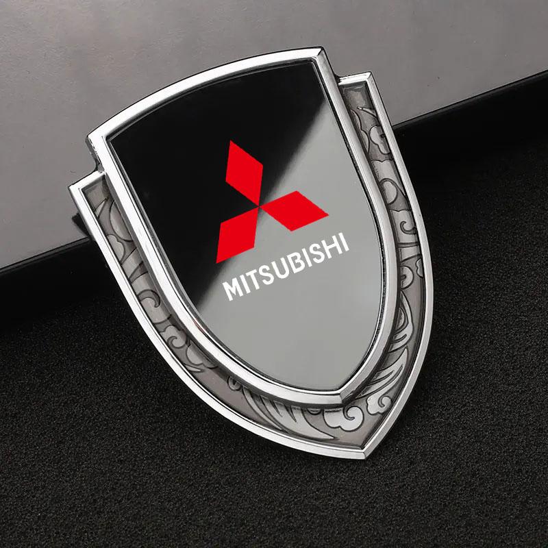 3D Metall Styling Karosserie Kotflügel Dekoration Schild Aufkleber für Mitsubishi L200 ASX Pajero Sport Outlander LANCER EX Colt RALLIART