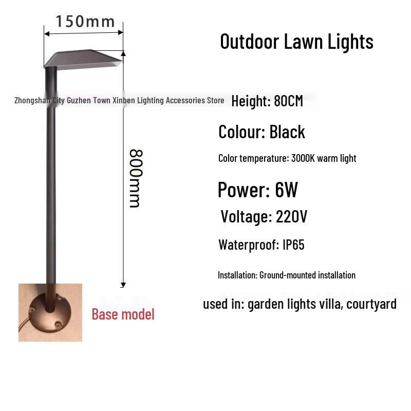Waterproof LED Outdoor Lawn Light: Nordic Garden Courtyard Landscape Light