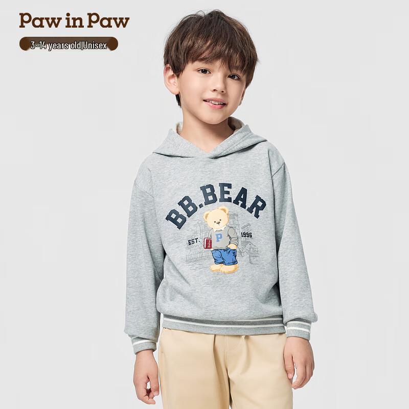 

PawinPaw 2025 Autumn Cartoon Bear Kids Hooded Sweatshirt