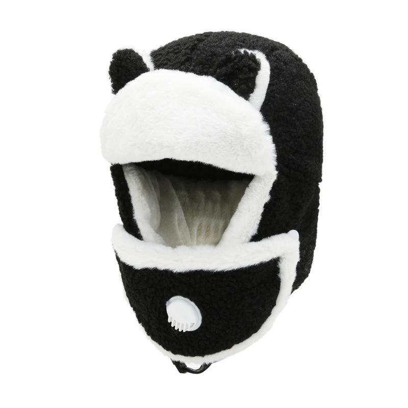 Winter Ladies Cute Plus Velvet Warm Trendy Lei Feng Hat Winter Riding Cold Ear Protection Cotton Hat