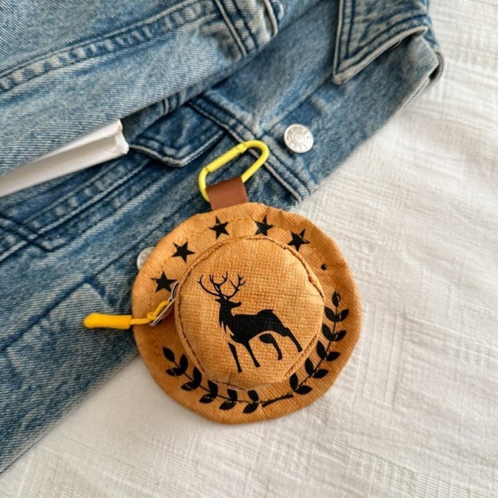 Woven Rope Mini Storage Bag Deer Backpack Pendant Fashion Earphone Bag  Students