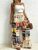 Vintage-style women's wide-leg pants