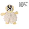 Squeaky Plush Dog Toy Mop Animal Design Stuffed Crinkle Pet Chew Toy Interactive Puppy Teething Toy for Small Dogs