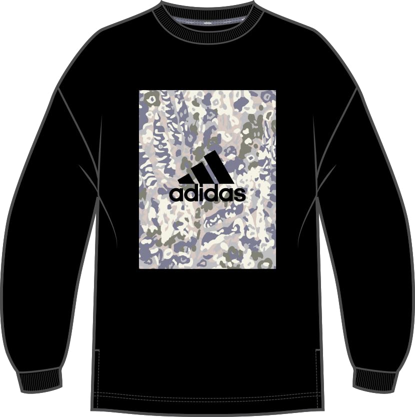 

Adidas Женская футболка с длинным рукавом с цветочным принтом KPX13 черная (IM7957)