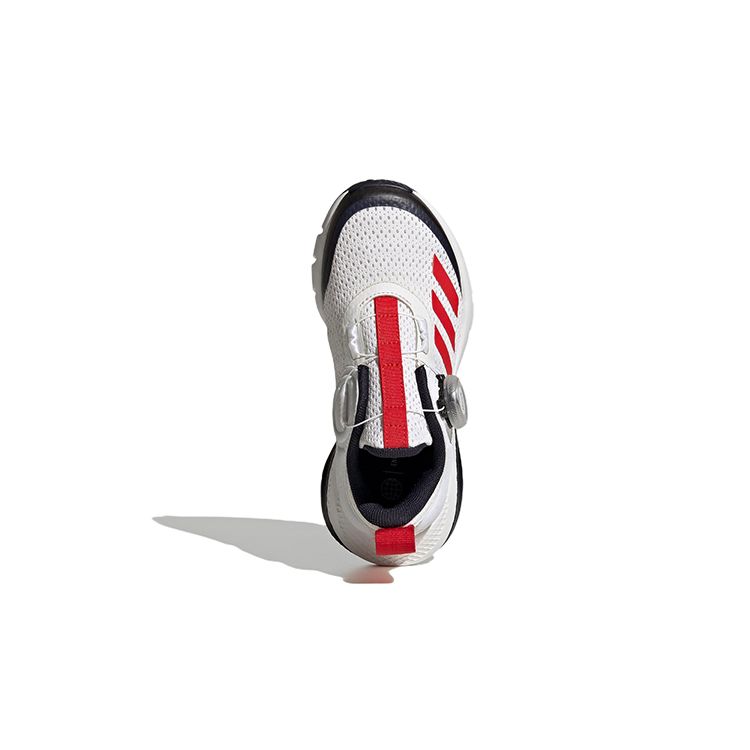 Adidas Activeflex Boa Fabric Comfortable Durable Breathable Low Top Running Shoes Kids Sneakers White Red GY6577