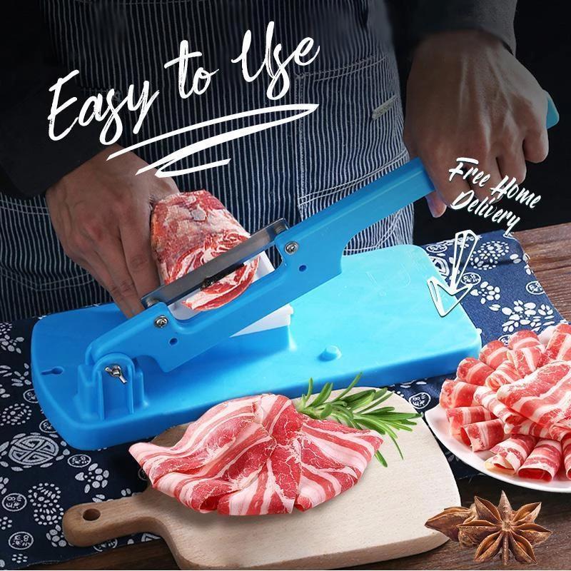 Kitchen Tool Meat Slicing Machine Portable Table Slicers Adjustable Manual Fruit Vegetable Grater Beef Mutton Roll Slicer Peeler