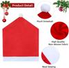 Christmas 4 Piece Decorations Nonwoven Christmas Chair Covers Table Decorations