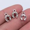 20pcs Charms Lucky Horseshoe Good Luck Antique Bronze Silver Color Pendants DIY Findings Tibetan Jewelry Craft